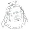 SEBSON Motion Sensor Outdoor IP65 Ceiling Flush-Mounted 6m/360° HF Sensor