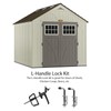 Hurrikom Shed Door Latch Kit with 5 Keys -L-Handle Lock