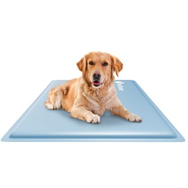 KIDGHSF Cooling Mat for Dogs, Washable Pet Cooling Mat, Suitable for Large Pets (46-80 LB), No Additional Water Needed, Waterproof Collapsible Outdoor Cooling Mat for Pets 35"*24"