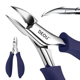 DEOU Cortaúñas Profesional De Acero Inoxidable Para Podólogos, Alicates De Manicura Resistentes Para Uñas Gruesas, Herramientas Para Pedicura Y Cortaúñas Para Hombres Y Mujeres