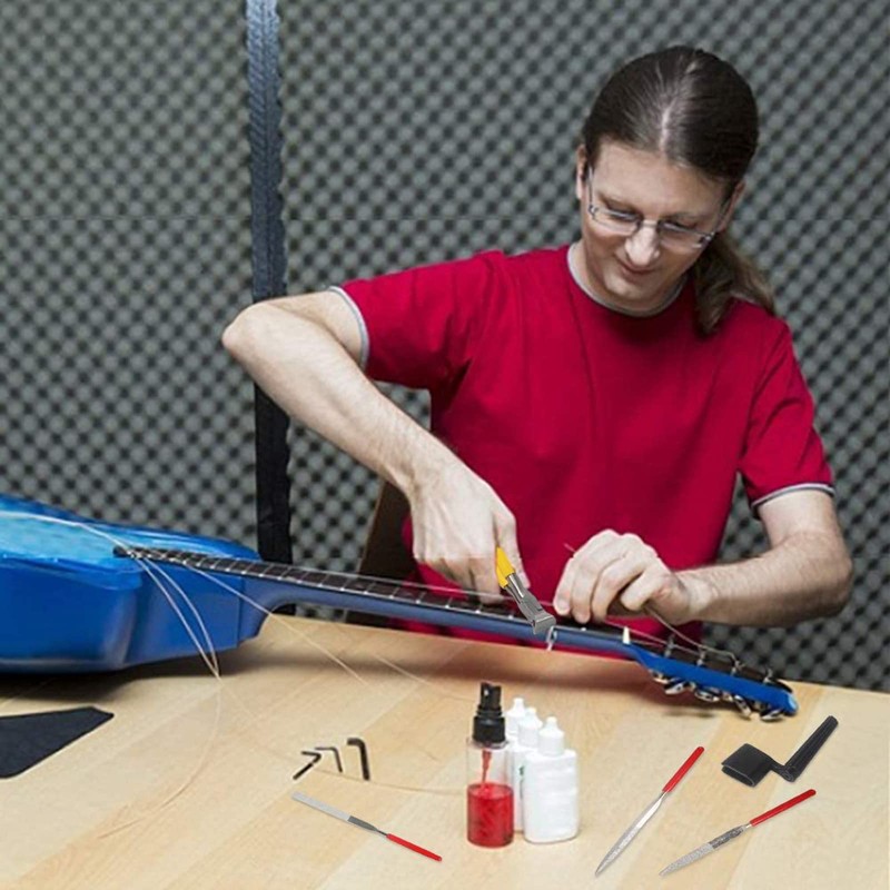 Guitar Care and Maintenance Accessories Tools Set Kit With Guitar