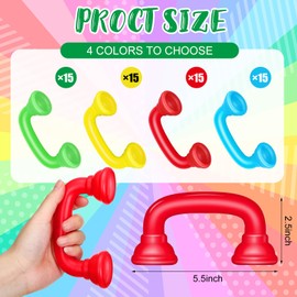 Sumind 60 Pcs Reading Phones Bulk 4 Colors Red Yellow Blue Green Hear Myself Phones Auditory Feedback Mobile Speech Therapy Supplies for Kids Classroom Fluency Pronunciation Teaching