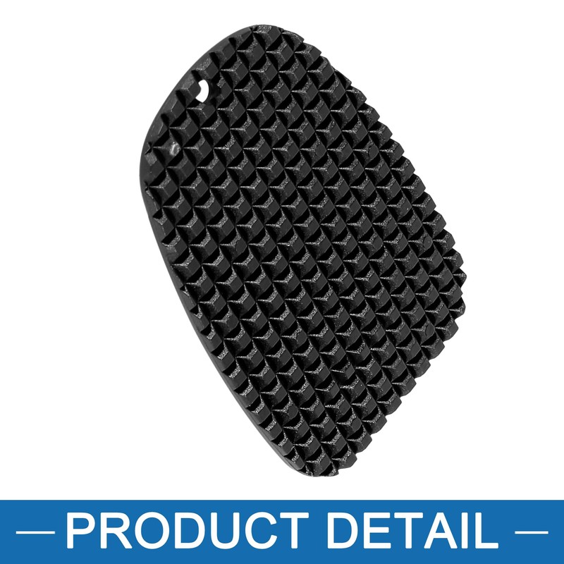 A ABSOPRO Motorcycle Kickstand Pad Side Stand Extension Pad Black