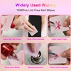 Lint Free Nail Wipes with Storage Case- 1080PCS Super Absorbent