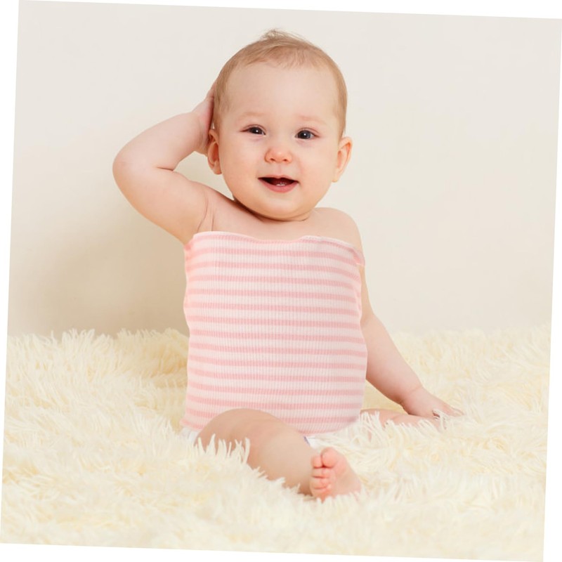 ULDIGI 10Pcs Newborn Belly Bands Soft Cotton Abdomen Protectors for