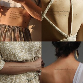 Everjoy English Tattoo Stickers Bible Religious Tattoos