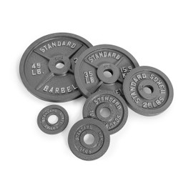 CAP Barbell Olympic 2-Inch Weight Plate, GRAY 10 LBS( 4.5 KGS), Single