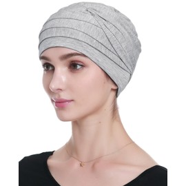 Alnorm Chic Layered Beanies Made of Viscose Light Heather Gray