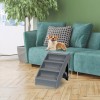 SEGAWE 19'' H Folding Plastic Pet Dog Stairs with Non-slip