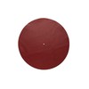 Slipmats: Slipmat Leather Red, Diameter: 295 mm, Thickness: 1.5 mm,
