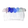 Rainbow of Surf Tumbled Sea Glass Hair Comb