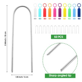 Geosar 30 Pcs Chicken Wire Cloche Plant Protector Cover Metal Garden Cloche Dome for Plants Chicken Wire Protection Basket with Garden Stakes for Avoiding Rabbit Bird Other Small Animals Eat (Black)