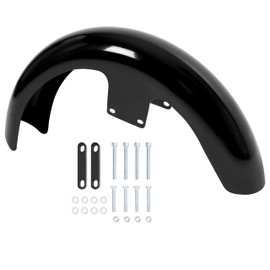 KUAFU Motorcycle 21" Wrapped Front Fender Compatible with 1994-2013 Harley Bagger Touring Road King Electra Street Road Glide Fit for 120 / R21 Wheel Mudguard Powder Coated Steel Black