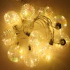 18ft Copper Wire Bulb Light LED USB Or Battery Powered
