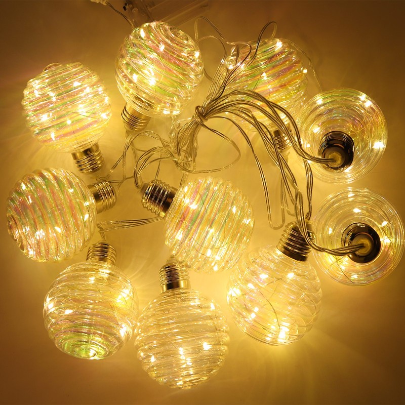 18ft Copper Wire Bulb Light LED USB Or Battery Powered