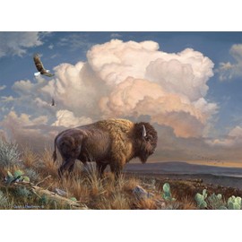 Buffalo Games - Hautman Brothers - Majestic Bison - 1000 Piece Jigsaw Puzzle for Adults Challenging Puzzle Perfect for Game Nights - Finished Puzzle Size is 26.75 x 19.75