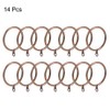 sourcingmap Curtain Rings Metal 45mm Inner Dia Drapery Ring for