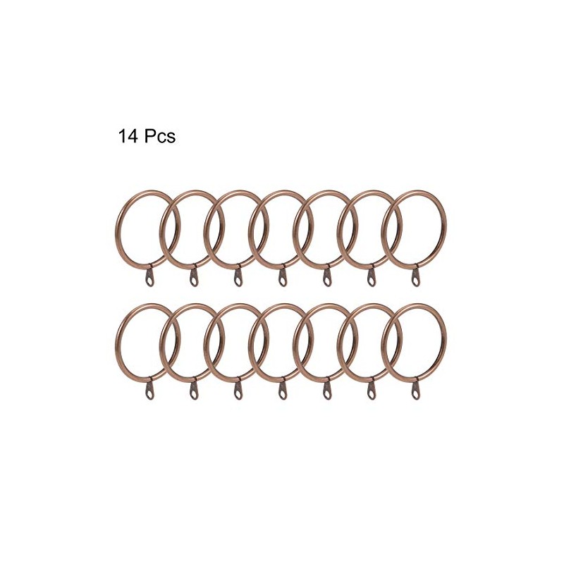 sourcingmap Curtain Rings Metal 45mm Inner Dia Drapery Ring for