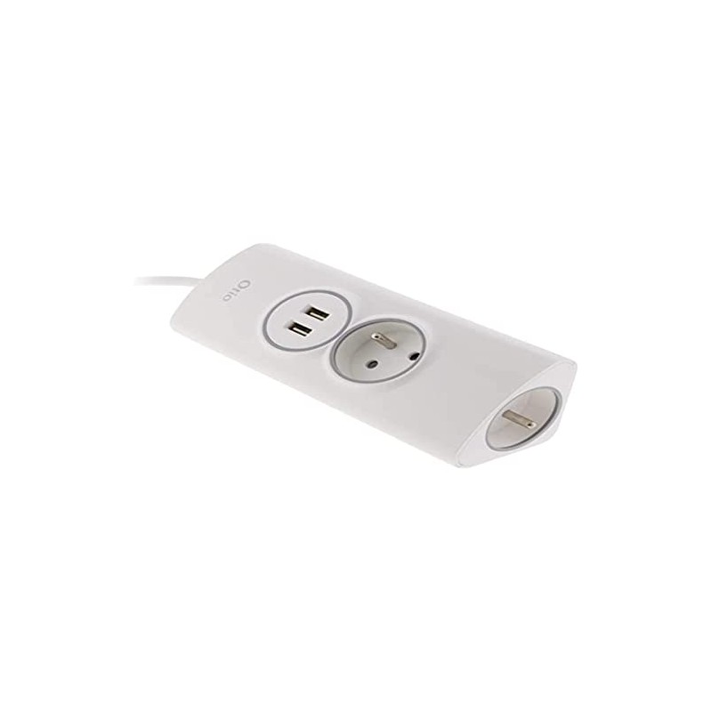 Otio 760055 Corner Socket 2P 16A + 2 USB Pre-Wired