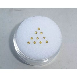 pinnaclediamonds 10 Yellow Diamond Natural loose faceted rounds 1.5mm each