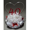 40th Wedding Anniversary Cake Topper "Remembering The Years" (865-40)