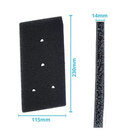 Emiif ​3 Pcs Sponge Filters Suitable for Condenser Dryers from for Bau-Kne-Cht/wh*irl-Pool/pri-Vi-Leg 481010716911 Sponge Filters 4 Holes Filters