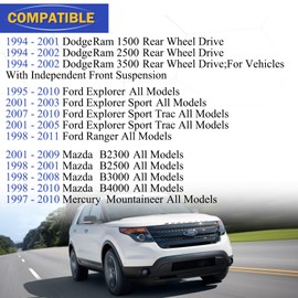 K7275 Barra estabilizadora frontal de aleación de zinc y níquel para Dodge RAM 1500 RAM 2500 RAM 3500 Ford Explorer Ranger MAZDA B2300 B2500 B3000 B4000 MERCURY Mountaineer 2L2Z5K483BA