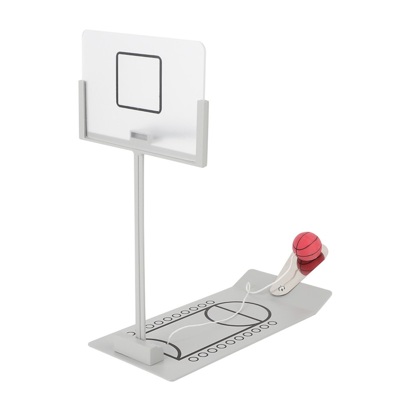 Miniature Office Desktop Ornament Decoration Basketball Hoop Toy Board Game