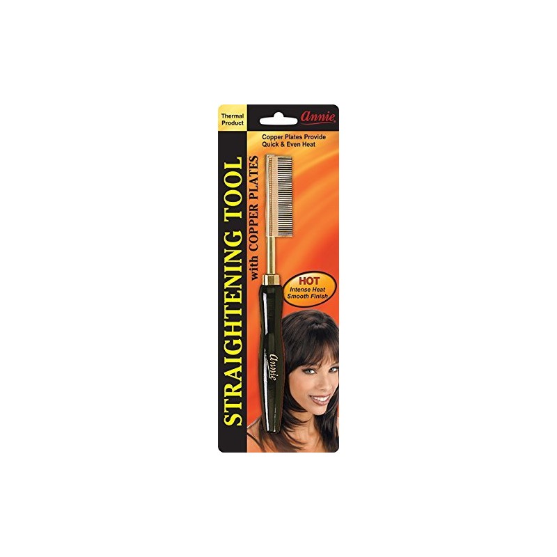 Annie Straightening Comb, Fine Teeth, Sm. Temple
