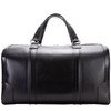 McKlein Carry-all Duffel, Kinzie, Top Grain Cowhide Leather, Black (88195)