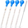 HATANSE 4 x Glass Pipettes Dropper, Drip Pipettes, Pipette Glass,