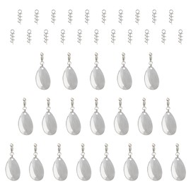 SUPERFINDINGS Rotating Blades for Bait Platinum Fishing Lure Spinner Blades Tail Spinners with Iron Baits DIY Fishing Accessories Colorado Water Drop Blades