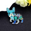 DUOWEI - Broche de aleación de esmalte con diamantes de