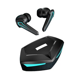 Operitacx 1 Satz Sportkopfhörer für Outdoor Indoor Gaming Ohrhörer Schwarz mit Freisprechfunktion Video Chats Tragbar