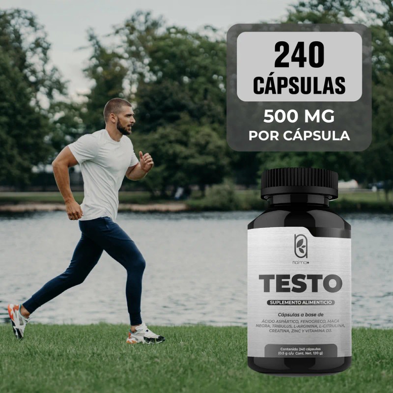 Testo -240 Cpsulas Testo Vitaminas Hombres 500mg cido Asprtico, Maca
