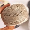 Crochet Cotton with Metallic Thread Size 10 Ball Yarn Spool