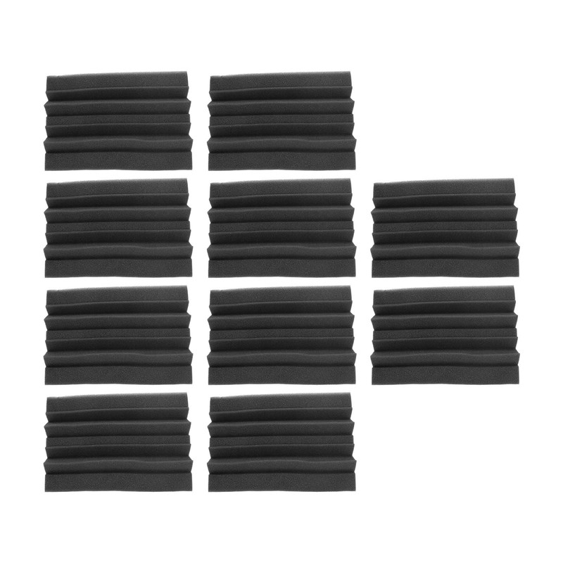 10Pcs Acoustic Foam Noise Pollution Reducing Polyurethane Sound Absorption Foam