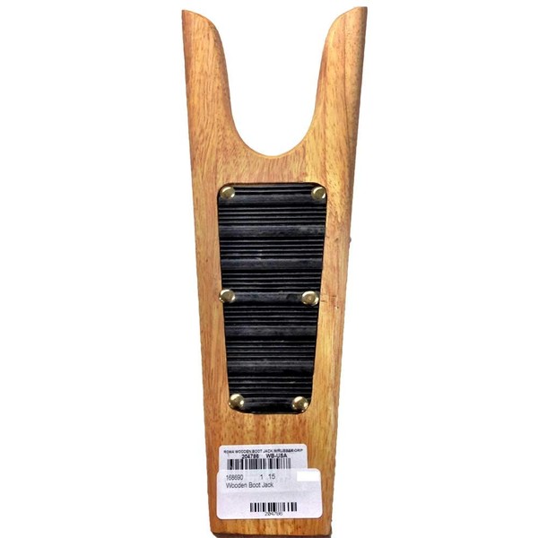 Roma Wooden Boot Jack With Rubber Grip Natural