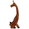 ART-CRAFT Wooden Giraffe Wood Carving Painted Miniature Height 20 cm