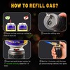 Ambrogio.L Jet Torch Lighter,Tabletop Refillable Butane Gas Windproof Cigar Copper