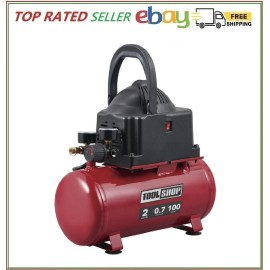 Tool Shop Hot Dog Air Compressor 1/3 HP 2 Gallon 100 PSI Portable Small Tank Electric NEW