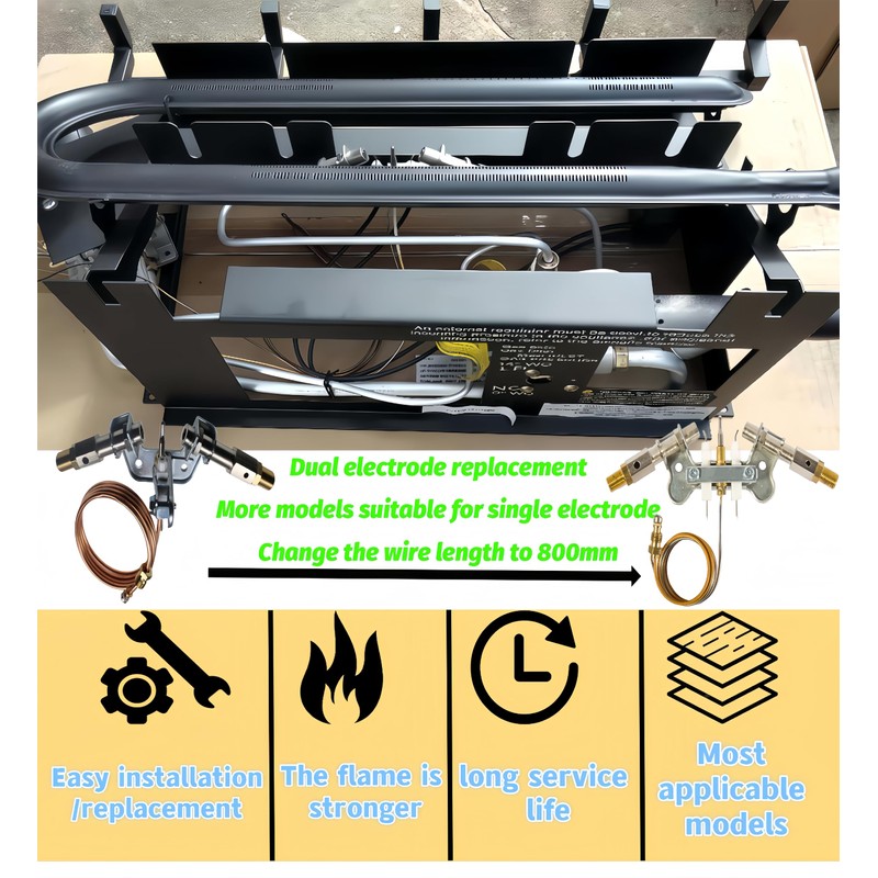 NDD0308X800 Gas Fireplace Igniter for ProCom Vent Free Units Single