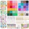 QUEFE 7870pcs Clay Beads Bracelet Making Kit, 40 Colors Polymer