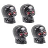 MAGICLULU 4pcs Skull Style Tire Valve Stem Caps Leak Truck