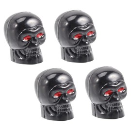 MAGICLULU 4pcs Skull Style Tire Valve Stem Caps Leak Truck Tyre Dust Caps Durable Car Accessories for Suvs Motorcycles Bikes for Wet Cold Conditions