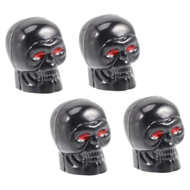 MAGICLULU 4pcs Skull Style Tire Valve Stem Caps Leak Truck Tyre Dust Caps Durable Car Accessories for Suvs Motorcycles Bikes for Wet Cold Conditions