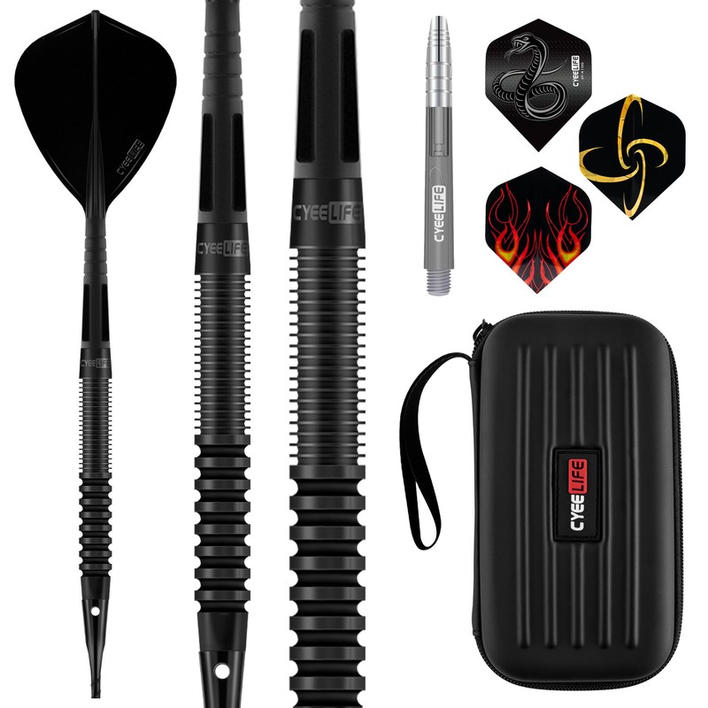 CyeeLife Professional Tungsten Softtip Dart Set, 18 g with 3
