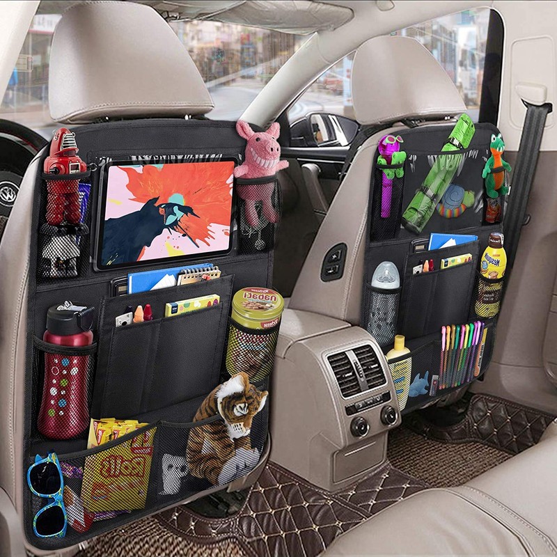 ULEEKA Car Backseat Organizer with 10" Table Holder, 9 Storage