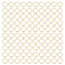 DELORIGIN 500pcs 14k Gold Plated Filled Jump Rings, Brass Open Jump Rings Key Chains Connector Non-Tarnish Gold Ring for Jewelry Making Bracelet Necklace Earring Ring DIY Crafts 6.5x0.5mm