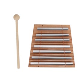 Energy Chime, 7 Tone Hand Chimes Percussion Hand Bell Meditation Chimes with Mallet for Classroom Management Classroom Chime